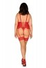 Komplet Gorset Model Blossmina Red - Obsessive